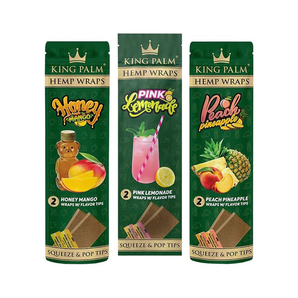 KING PALM Hemp Wraps (2-Pack)