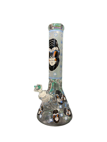 13.5" Blue Money 7mm Beaker Bong