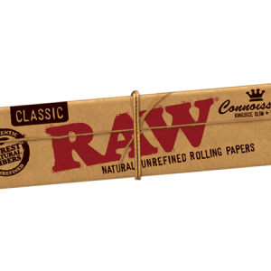 RAW Connoisseur Classic Papers & Tips (Single Wide & King Size)