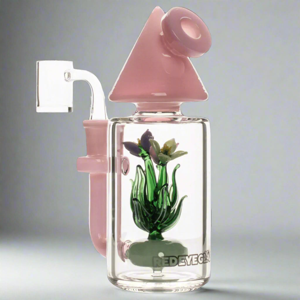 RED EYE  GLASS 7" Tall Terrarium Concentrate Rig W Perc