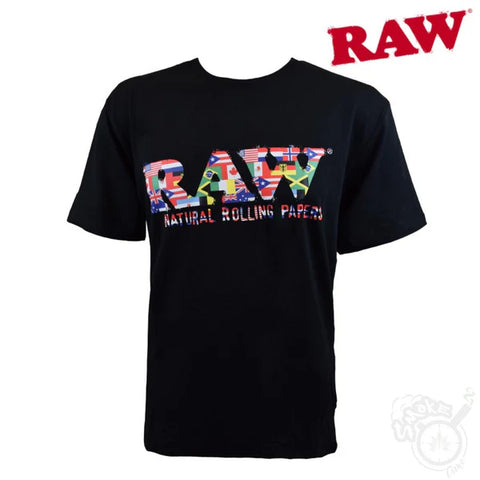 RAW Stash Pocket T-Shirt - Flag Logo - ON SALE!