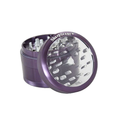 SHARPSTONE Glass Top 2.5" Grinder (4 Piece)