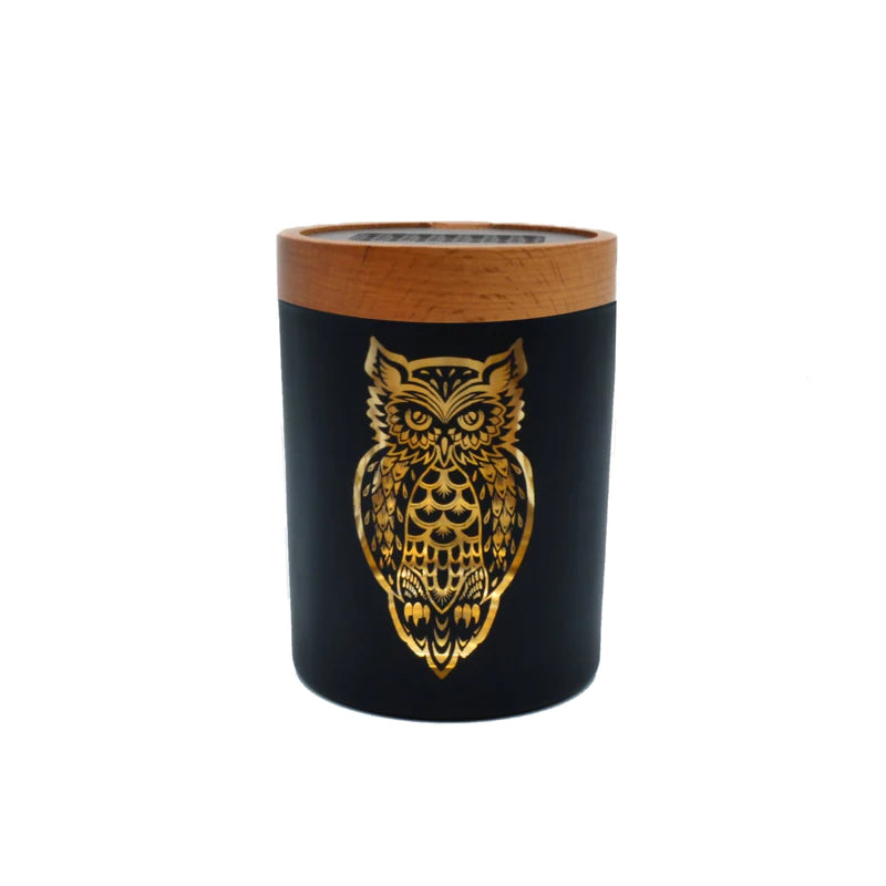 Owl Storage Jar w/ Grinder