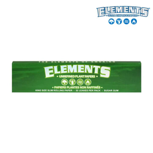 ELEMENTS Unrefined Plant Papers (King Size SLIM)