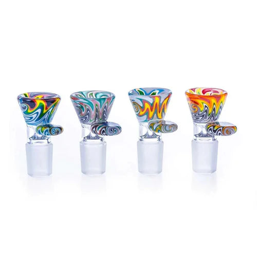 HOSS GLASS 14mm Cone Colour Reversal Bowl