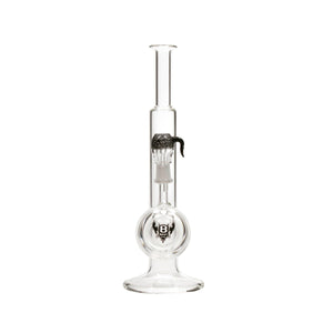 BENT GLASS B19 Orion - 12" 22mm-38mm Vertical Ring Perc Male Joint Dab Rig