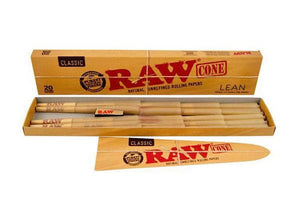 RAW Classic Lean Pre-Rolled Cones 20-Pack (110mm Size)