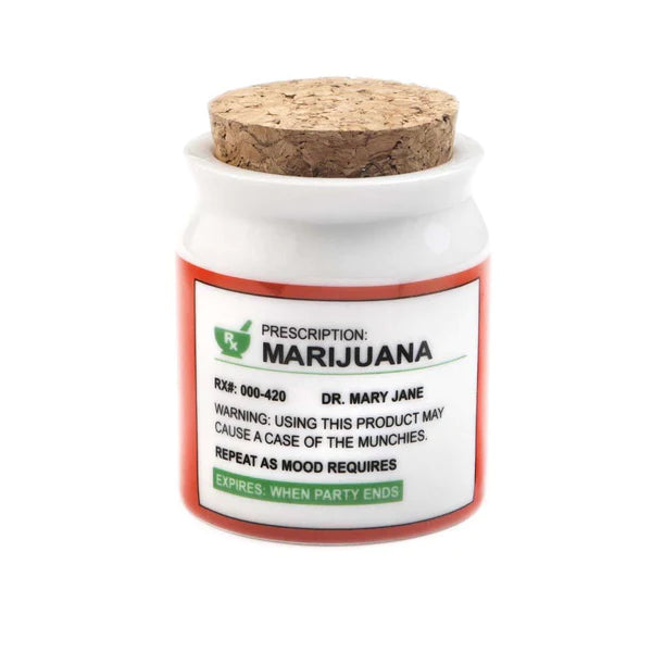 Marijuana Prescription Stash Jar