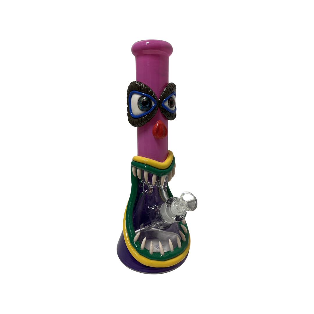 PINK MONSTER 14” 3D Beaker Bong