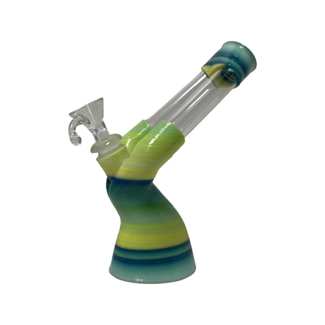 3D Printed Double Barrel Bubbler