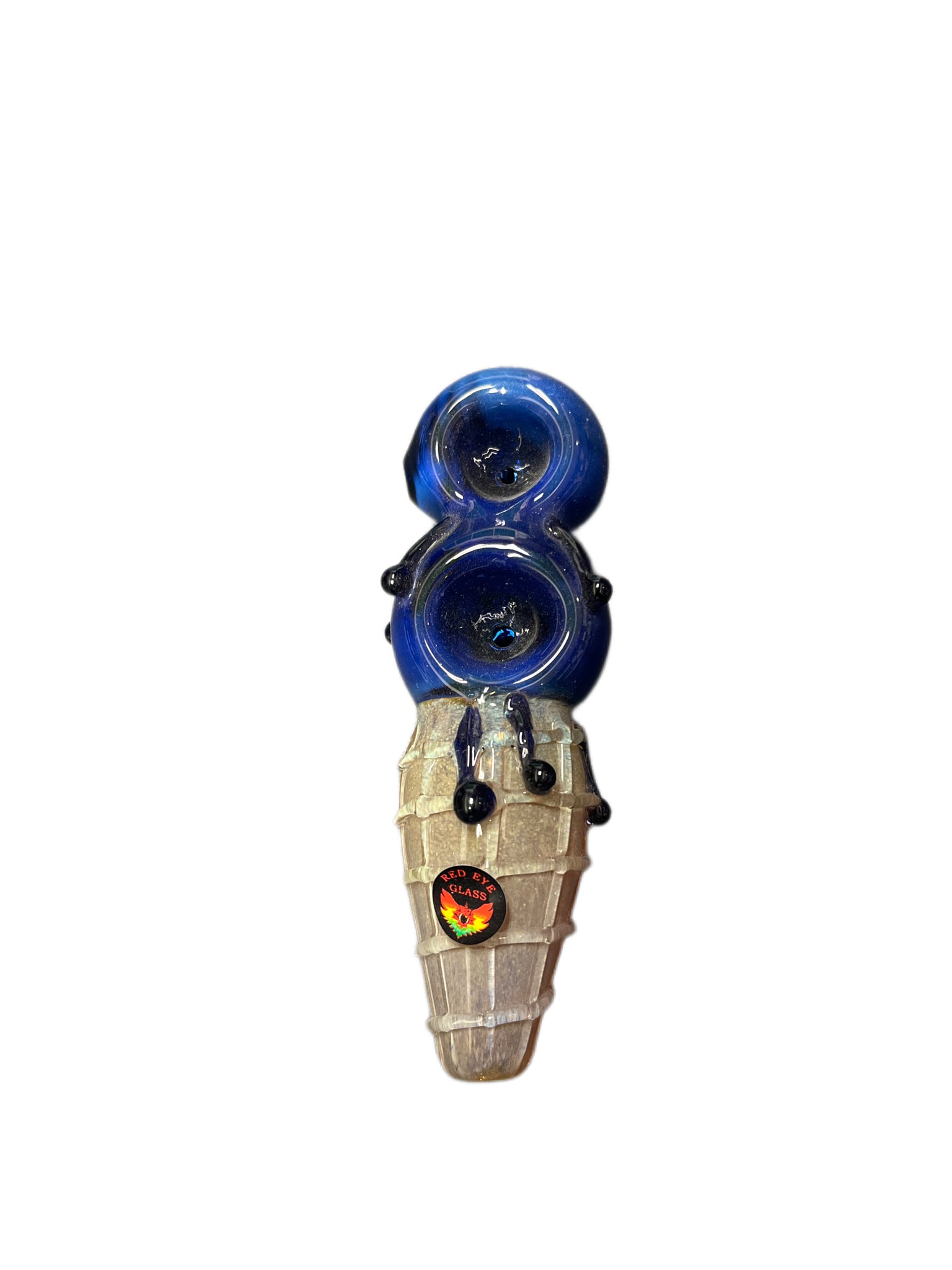 RED EYE GLASS 5" Ice Cream Hand Pipe