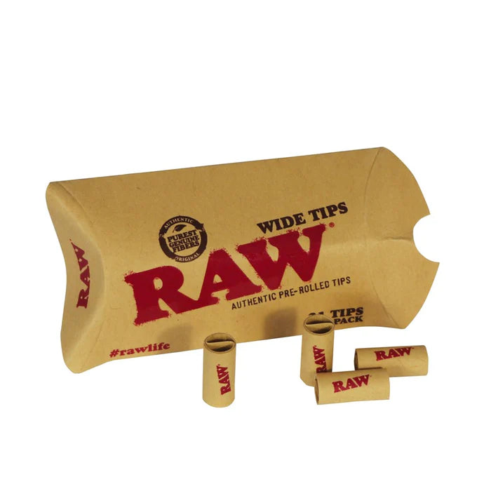 RAW Pre-Rolled Wide Tips 21-Pack