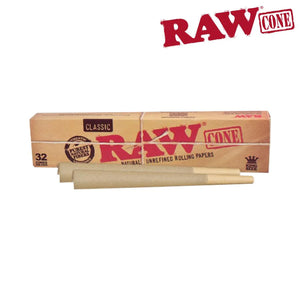 RAW Pre-Rolled Cones 32-Pack (1 1/4 & King Size)